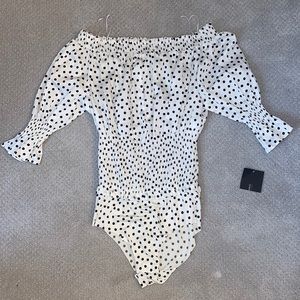 Zara polkadot bodysuit
